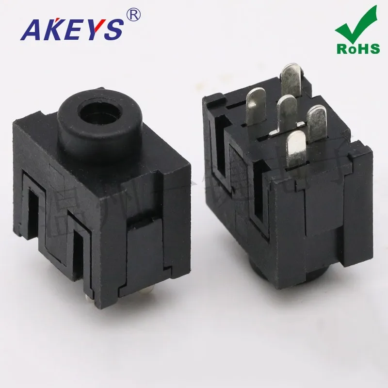 10pcs 3.5mm5 foot headphones interface PJ-333-5P power jack audio socket accessories electronic switch