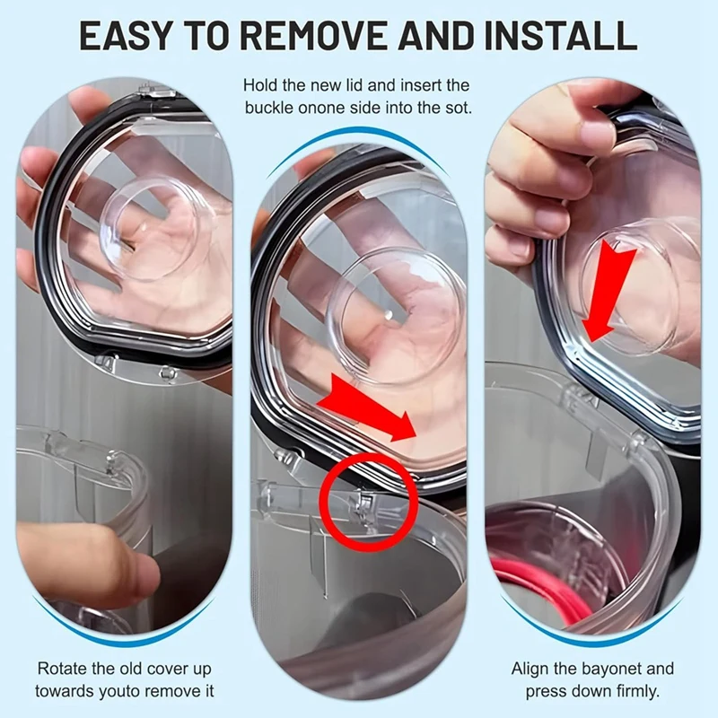 غطاء صندوق الغبار A98G + مجموعة مرشحات HEPA قبل وبعد بديلة للمكنسة الكهربائية Dyson V7 V8، ملحقات غطاء كوب الأوساخ