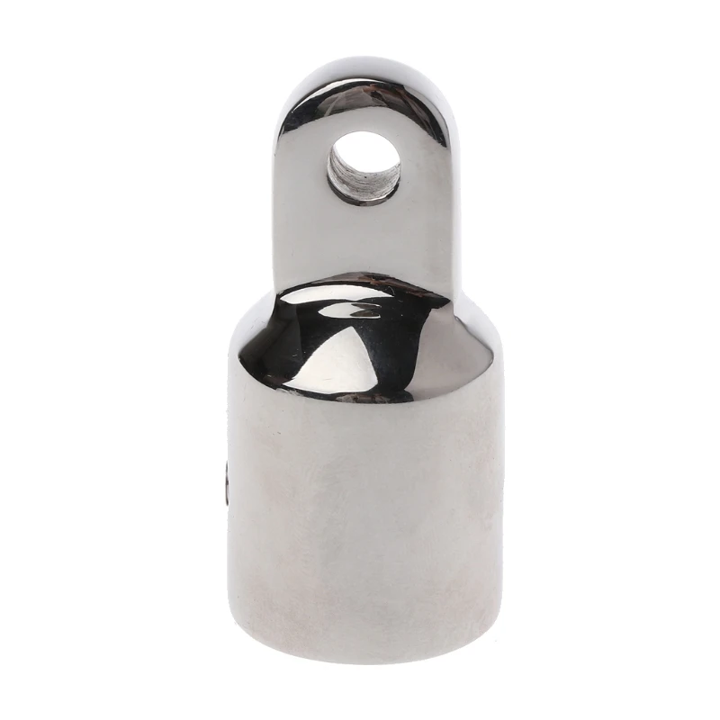 Heavy Duty Marine Boat EyeTube End Cap 316 Stainless Steel Bimini Top Fitting Hardware 20mm Canopy External Pipe Eye End