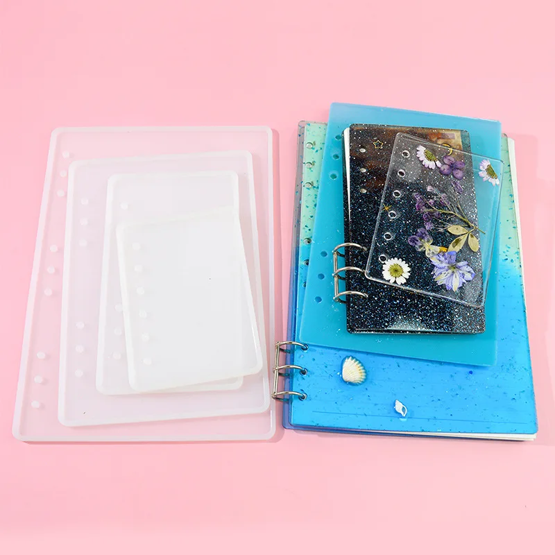 Crystal glue mold notebook mould B5 A5 A6 A7 high mirror cover epoxy mould