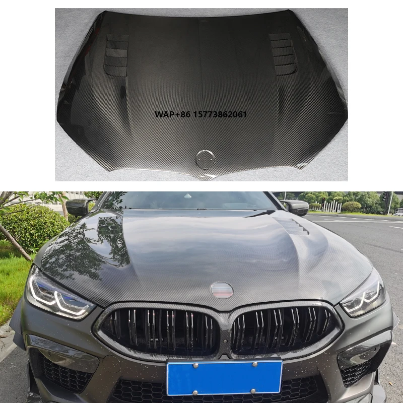 

Car Upgrade Carbon Fiber Hood New Condition Fit for BW-M M8 Dry Carbon Fiber