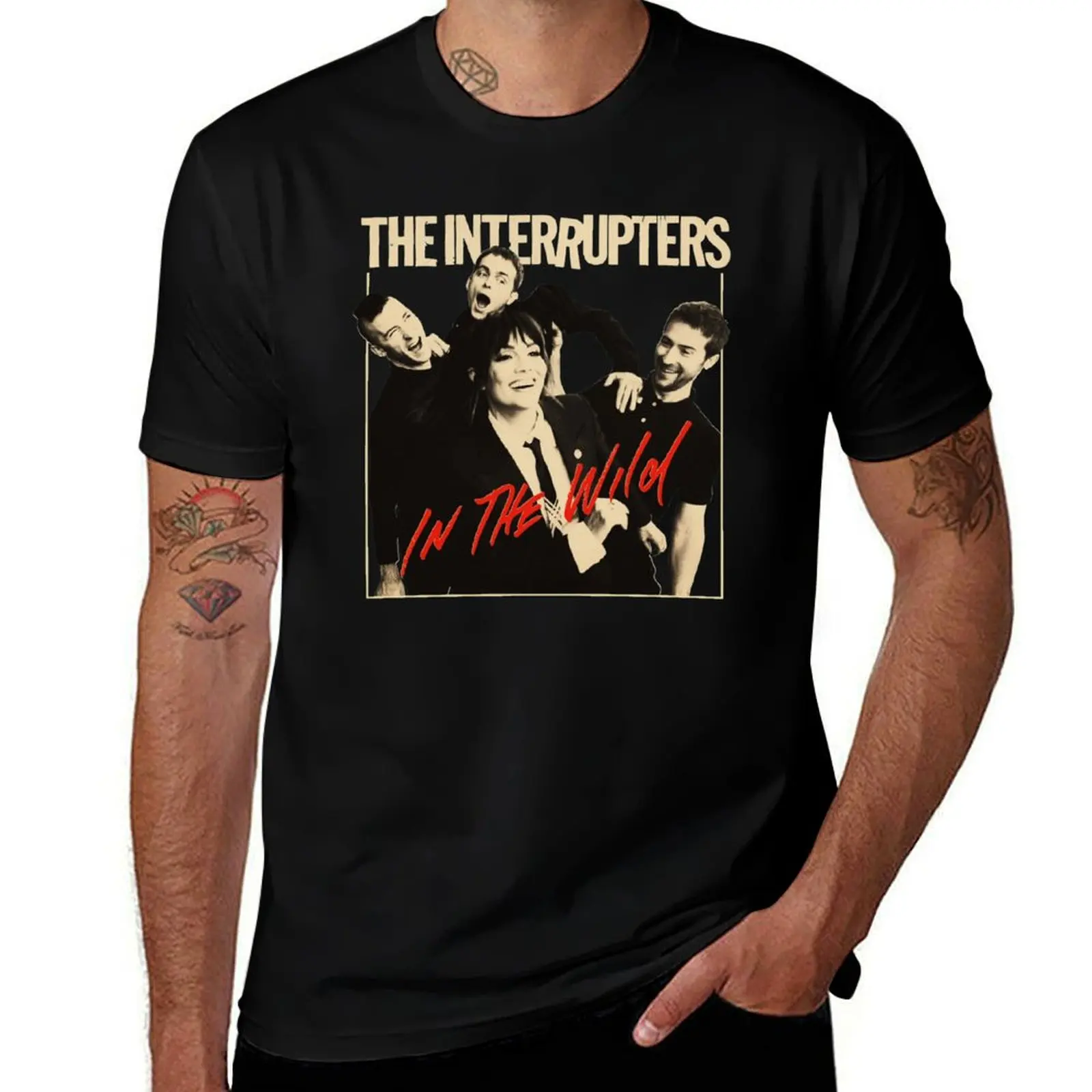 

Interrupter Retro wild T-Shirt street wear vintage graphic tee man clothes Funny t-shirts mens t shirts top quality