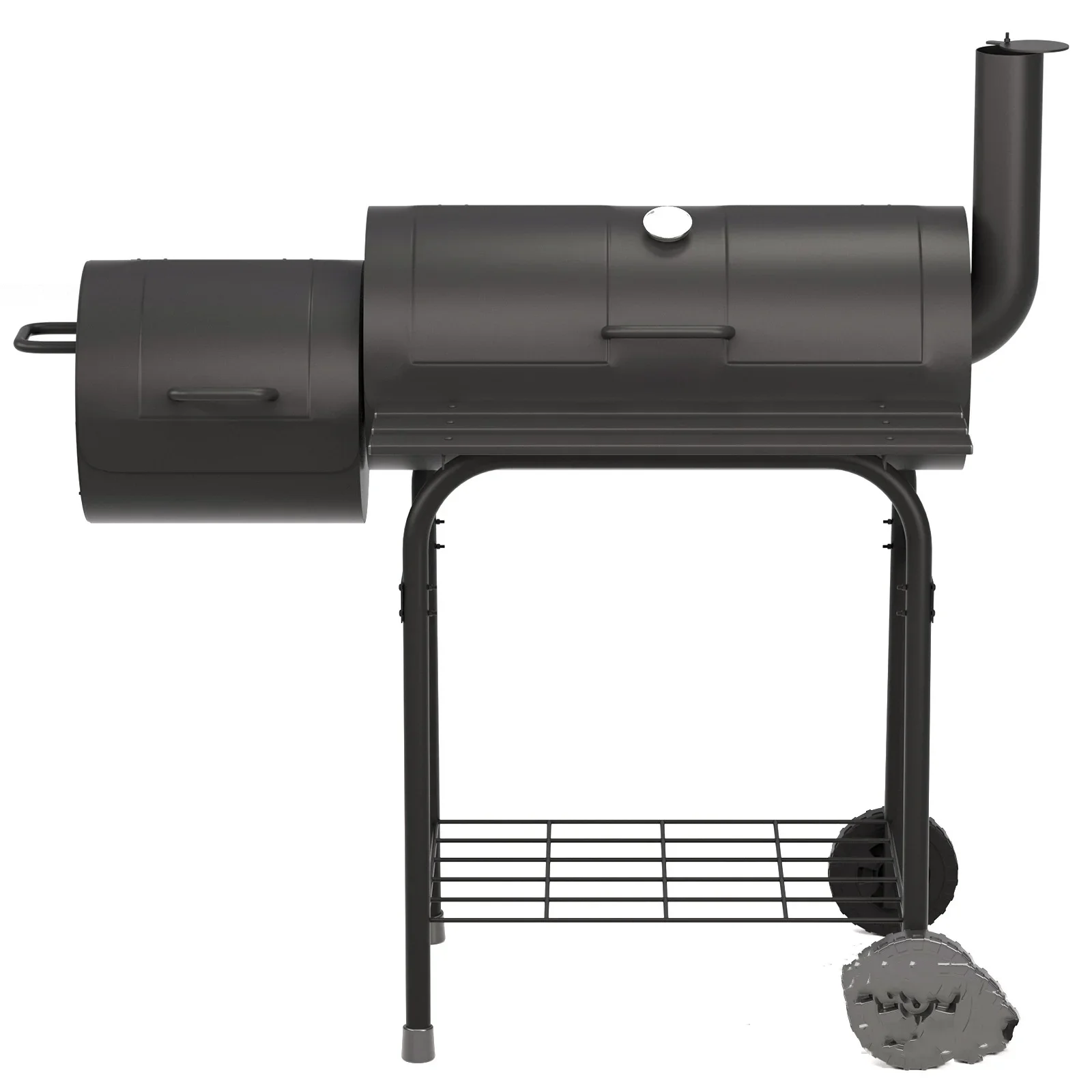 Heavy Duty Wood Pellet Smoker Double Layer for Outdoor Barbecues Camping Traveling Garden Beach Party