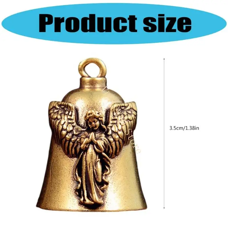 Golden Angel Wing Chimes Jewelry Component Mindfulness Yoga Relaxation D08E