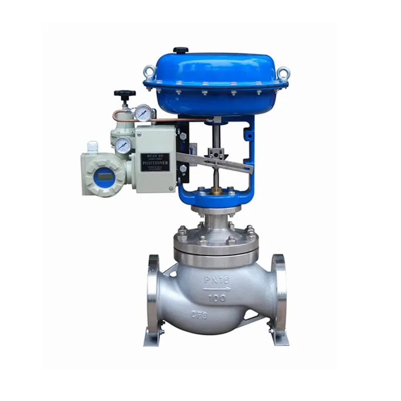 Stainless steel globe valve pneumatic actuator diaphragm control valve with positioner