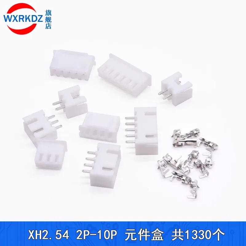 1330 قطعة/صندوق xh2.54 الملعب 2/3/4/5/6/7/8/10 دبوس الإسكان ذكر أنثى دبوس رئيس طقم توصيل محول مجموعة متوافق تماما #4