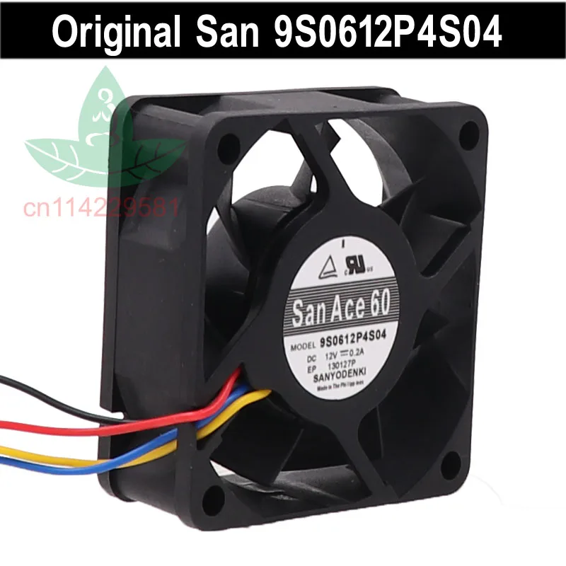 

New For Original 9S0612P4S04 6CM 6025 12V 0.2A 4-Pin PWM Double Ball Silent Cooling Fan