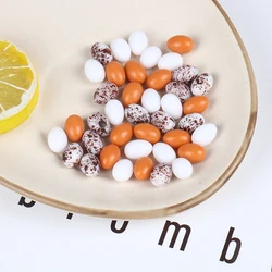 10pcs/set 1/12 Scale Dollhouse Miniature Simulation Eggs Food Model Pretend Play Kitchen Mini Doll Food Toy