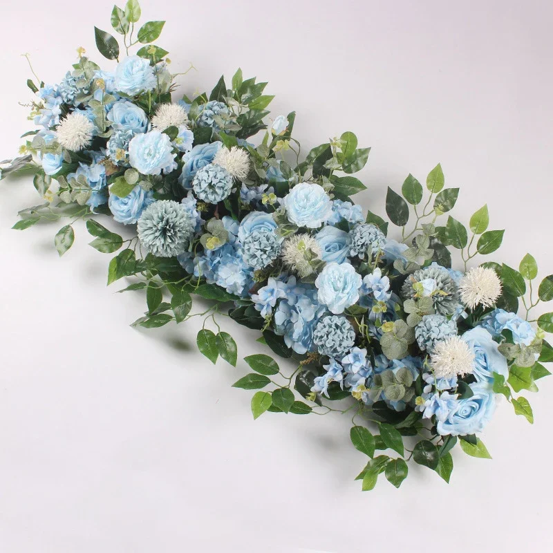 50/100cm Artificial Flower Row Arrangement Wedding Arch Decoration Flower Runner Party Scene Decor Road Leading Floral Wall image 3
