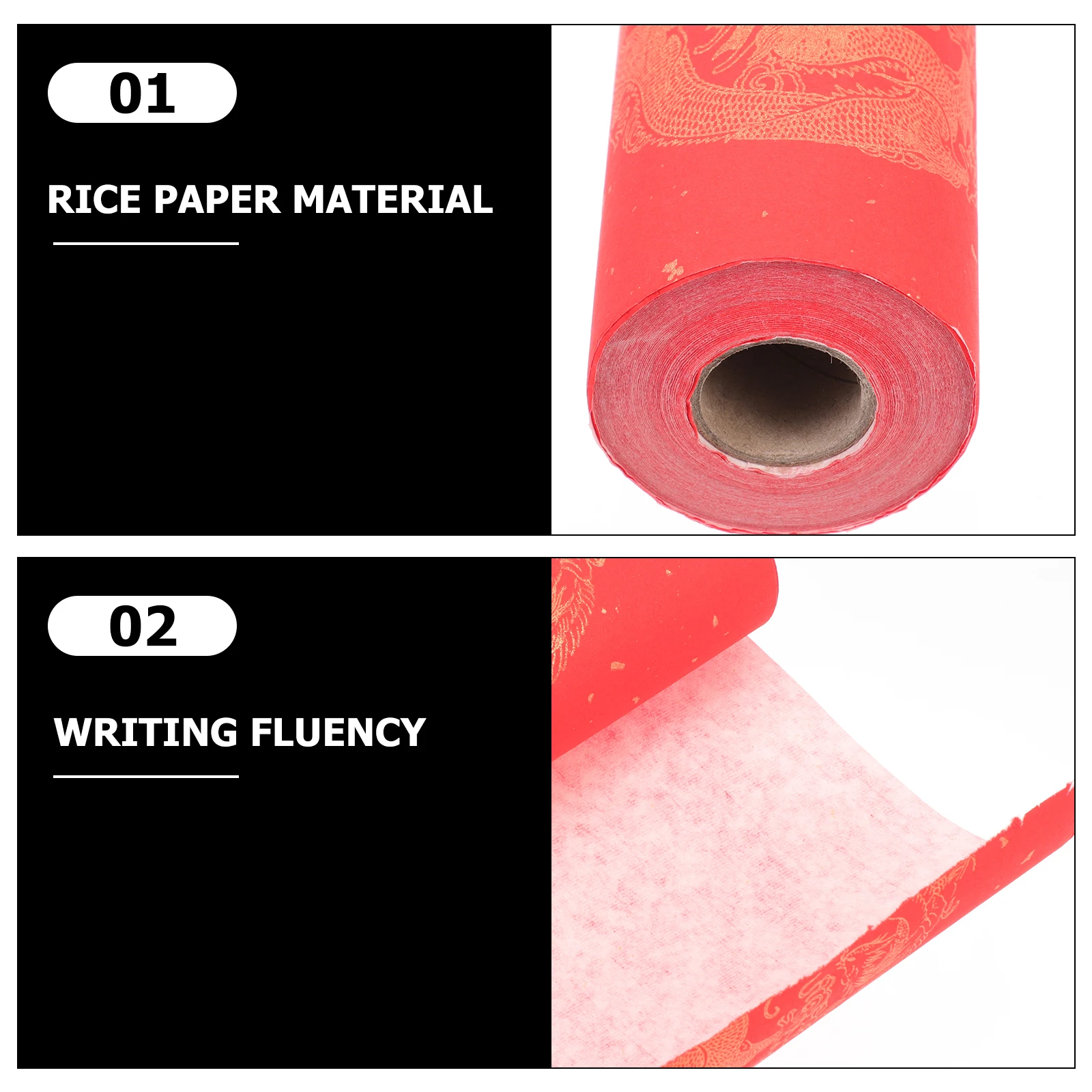 

1pcs Couplet Paper for Chinese New Year Calligraphy Xuan Paper Blank Scroll Spring Festival Writing Practice Art Supplies