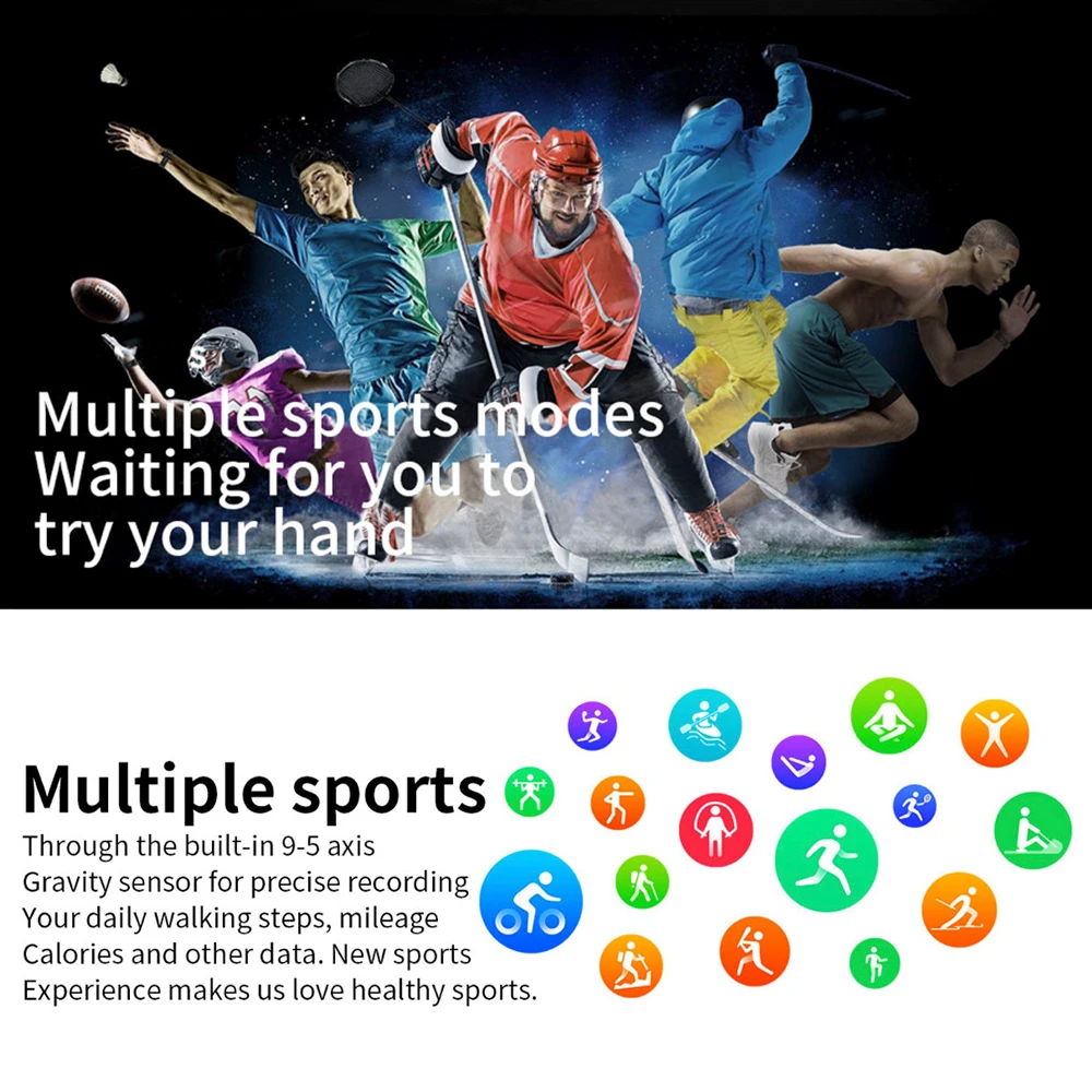 New Men Women 1.43" AMOLED Screen Blue Tooth Call Sports Fitness Smartwatch 24H Heart Rate Smart Watch Waterproof Watches Music