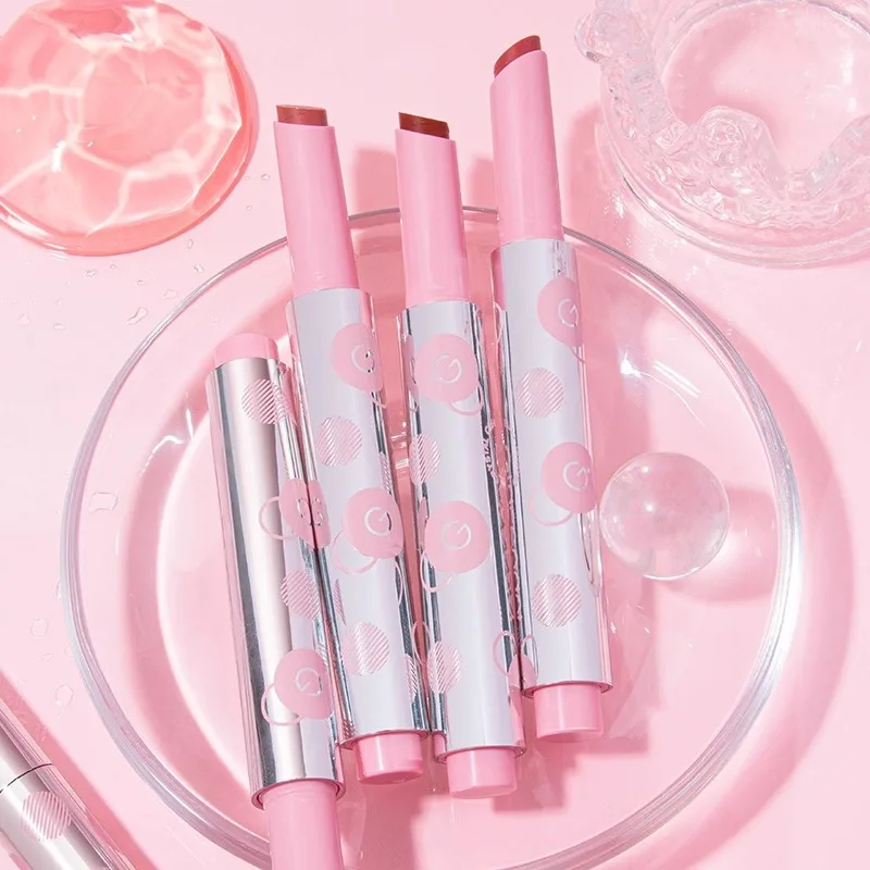 Gracebabi brilho labial sólido, gelatina labial aquosa e transparente, bálsamo hidratante, batom fosco com esmalte labial sólido