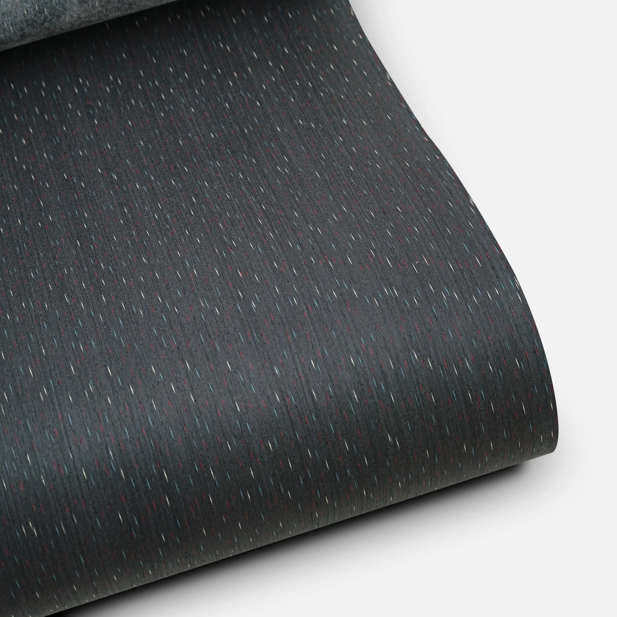 58x250cm Black Raindrop Engineered Wood Veneer, Reconstituted Fleece Backed Composite Wood Veneer Sheet for Furniture Renovation