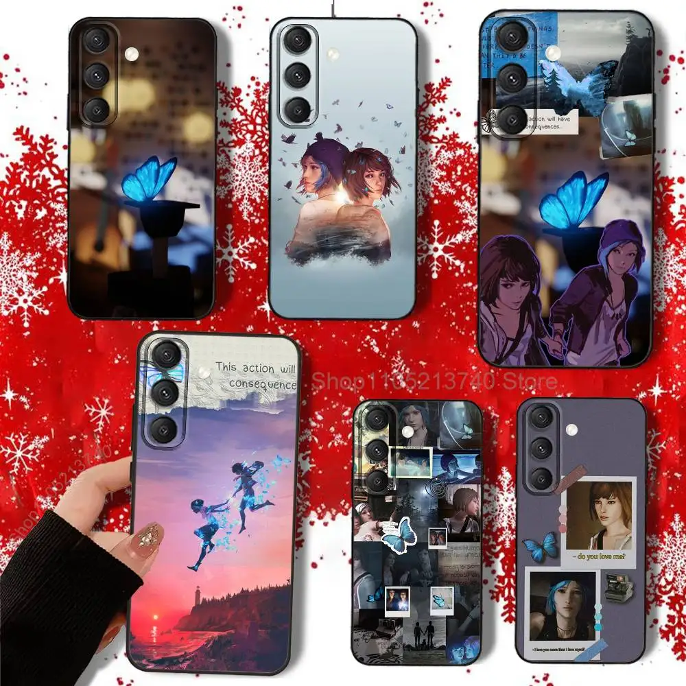 

L-Life is S-Strange-ES Phone Case For Samsung S22,S24,S25,S23,S20,S30,S21,Ultra,Plus,5G,Fe,Lite black Silicone Phone Cover