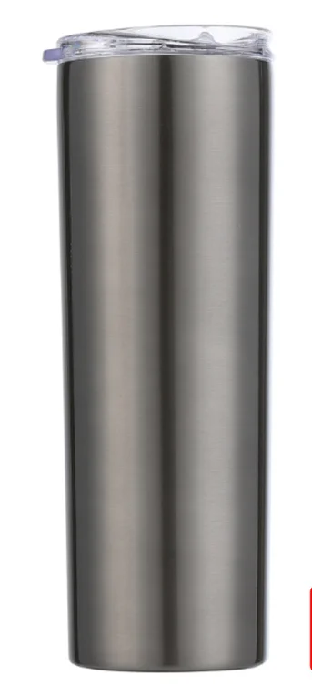 Ｎew 20oz Skinny Tumbler With Lid Straw Beer Swig Thermos Cup Wine Mug Tumblers Mugs Double Wall Vacuum Insulated Water Bottle