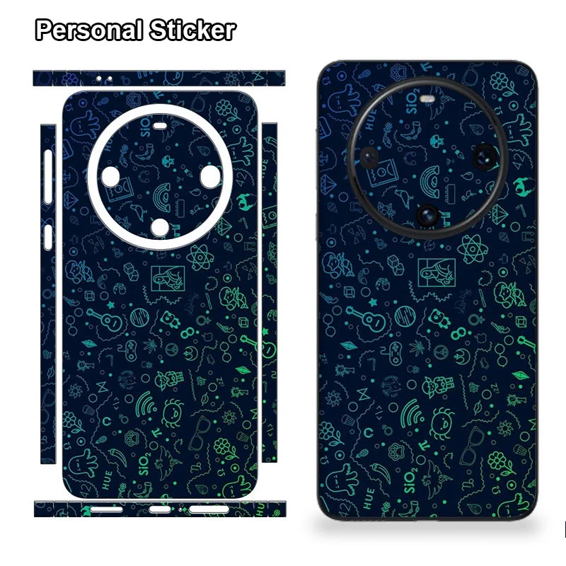 Dazzling Decal Skin For HUAWEI Mate 60 Pro Back Screen Protector Film Cover 3M Wrap Unique Sticker