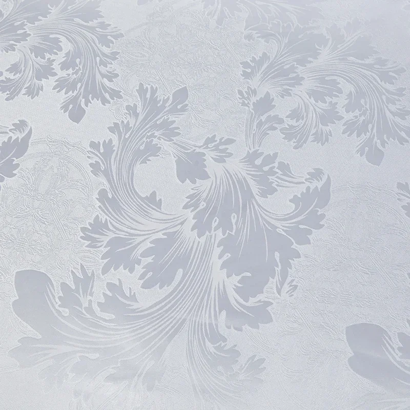 Satin Rayon Jacquard White Duvet Cover Couple 2 People Double Bed Quilt Cover Bedding Set Queen King Size Comforter Set