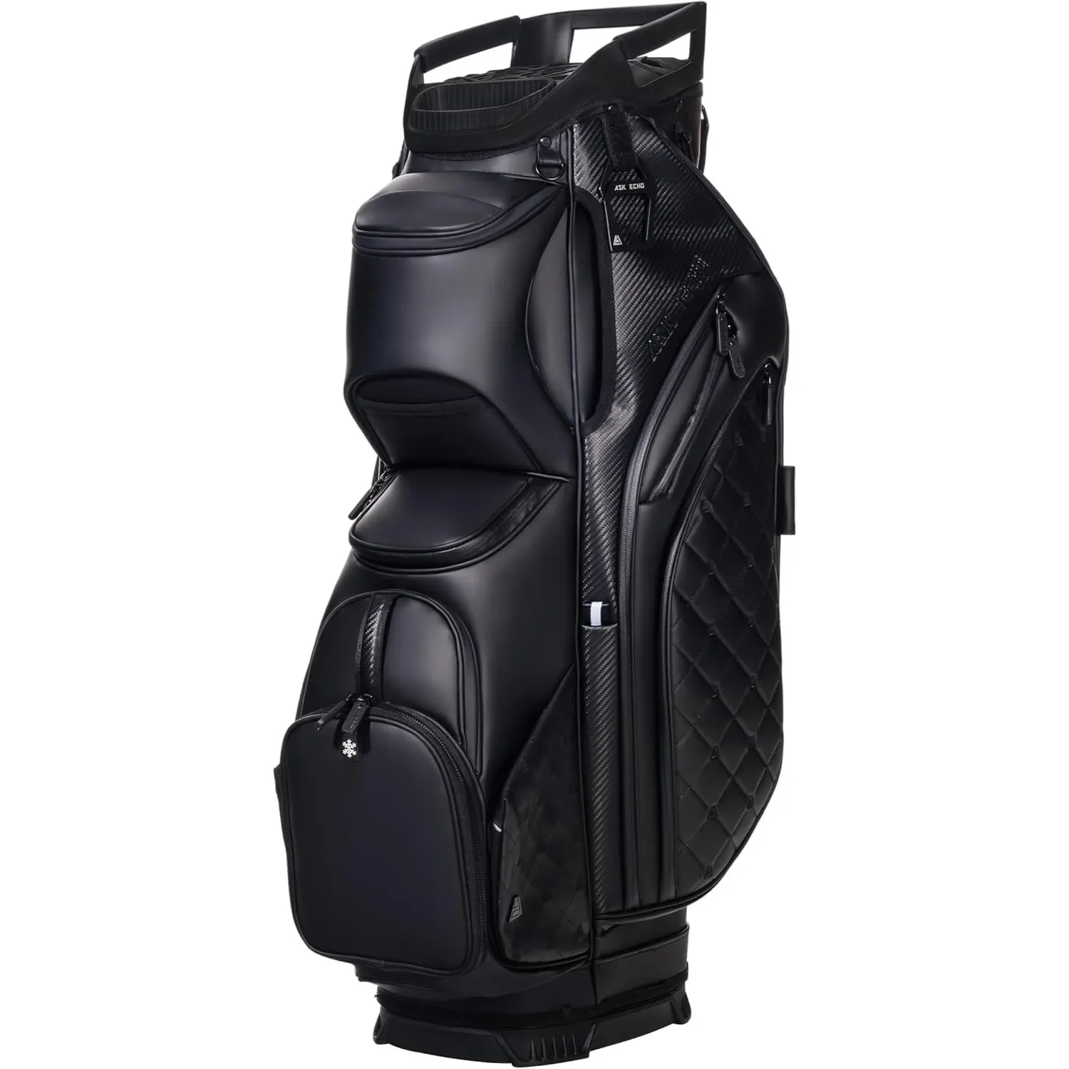 

2025 SLC-130LE Роскошная 15-сторонняя сумка в полный рост с разделителями для гольфа, беззвучная сумка-тележка из синтетической кожи по индивидуальному заказу