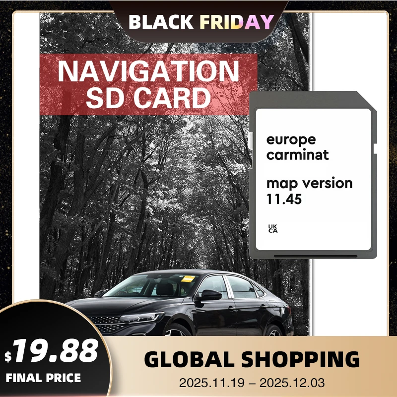 

SD Card 8201756571 for Renault Megan Clio Laguna Scene Carminat Version 11.45 Europe Maps 2025 Sat Nav GPS Navigation 8GB