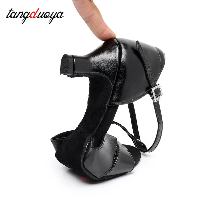 Tangduoya Damen Latin Tanz schuhe mit weicher Sohle Großhandel Party Square Tango Jazz Tanz schuhe Frauen High Heels 5.5/7/8cm