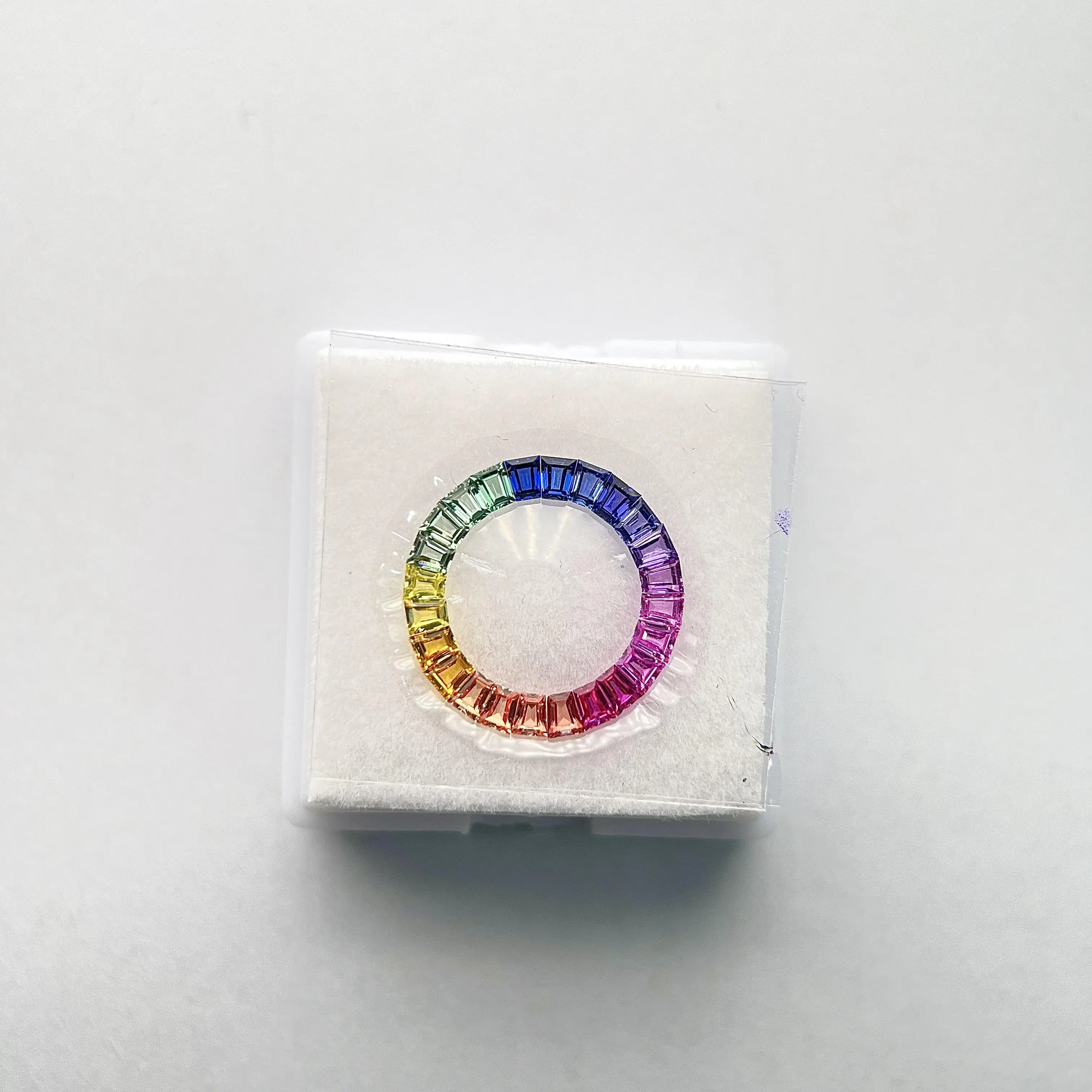 Rainbow Loose Stones Corundum Synthetic Gemstones for Bracelet Making Trapezoid Square Octagon Diamonds for Necklace Jewelry DIY