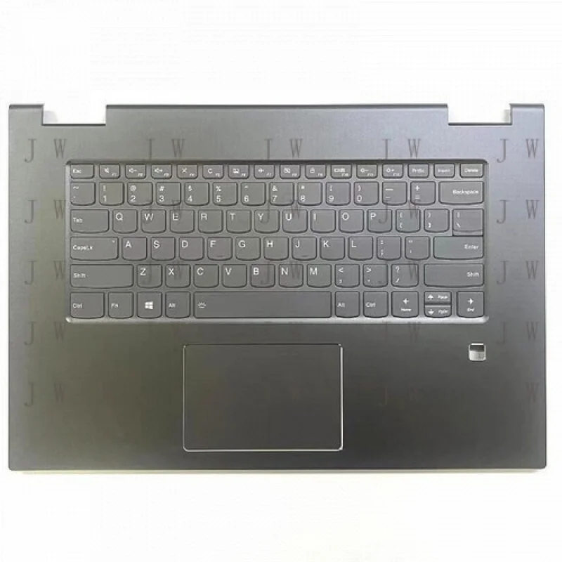 DDJ Nuevo para Lenovo Yoga 730-15IKB 730-15IWL Carcasa superior con reposamanos y teclado retroiluminado gris 5CB0T04961