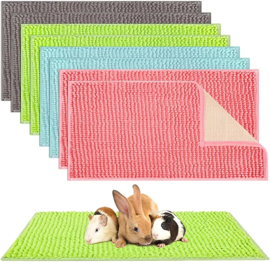 

8 Pcs Guinea Pig Cage Liner for Guinea Pig Cage Bedding Reusable Rabbit Mat Pad Washable Training Pad Animal Sleeping Bedding Ma