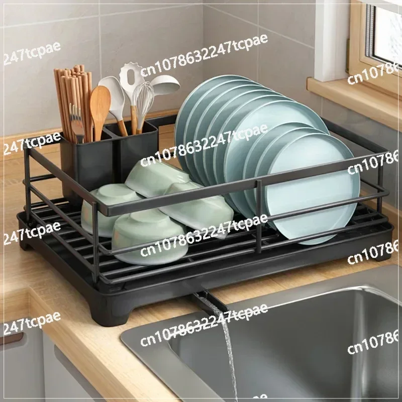 New Dish Drying Rack Kitchen Utensils Drainer Rack With Drain basket Countertop Dinnerware Organizer Kitchen Storage Rack Tools