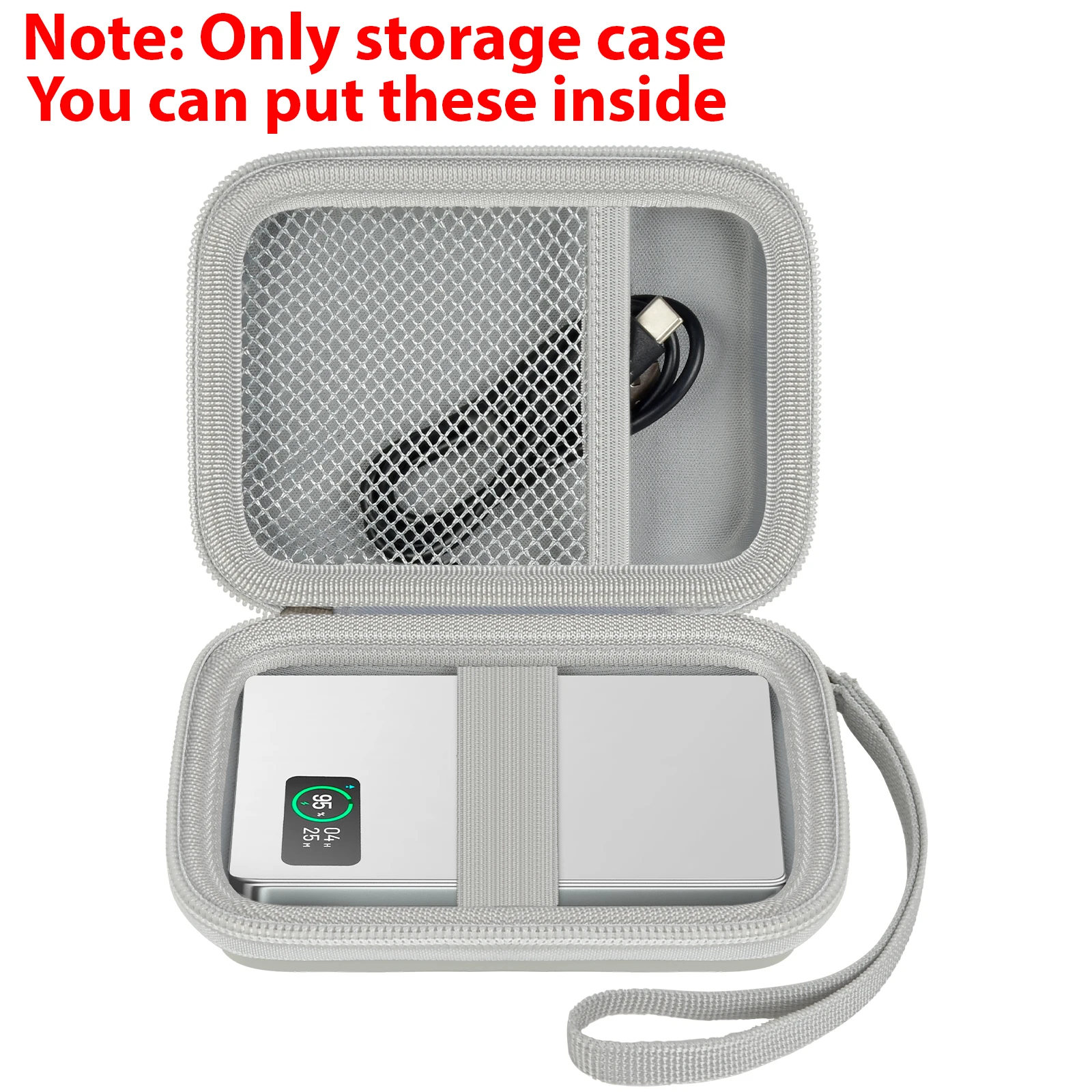 MagSafe Mobile batteriebetriebene Aufbewahrungstasche, Harttasche für MATECH, für Anker Nano Power Bank (5.000 mAh, für MagGo, Slim), Ultr