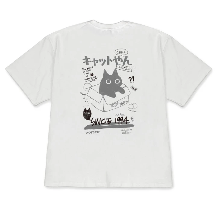 2026 Men Women Cartoon T-Shirts Summer Harajuku Kawaii Cat Printed Short Sleeve Tees Couple Streetwear Loose Clothes Y2K Tops
