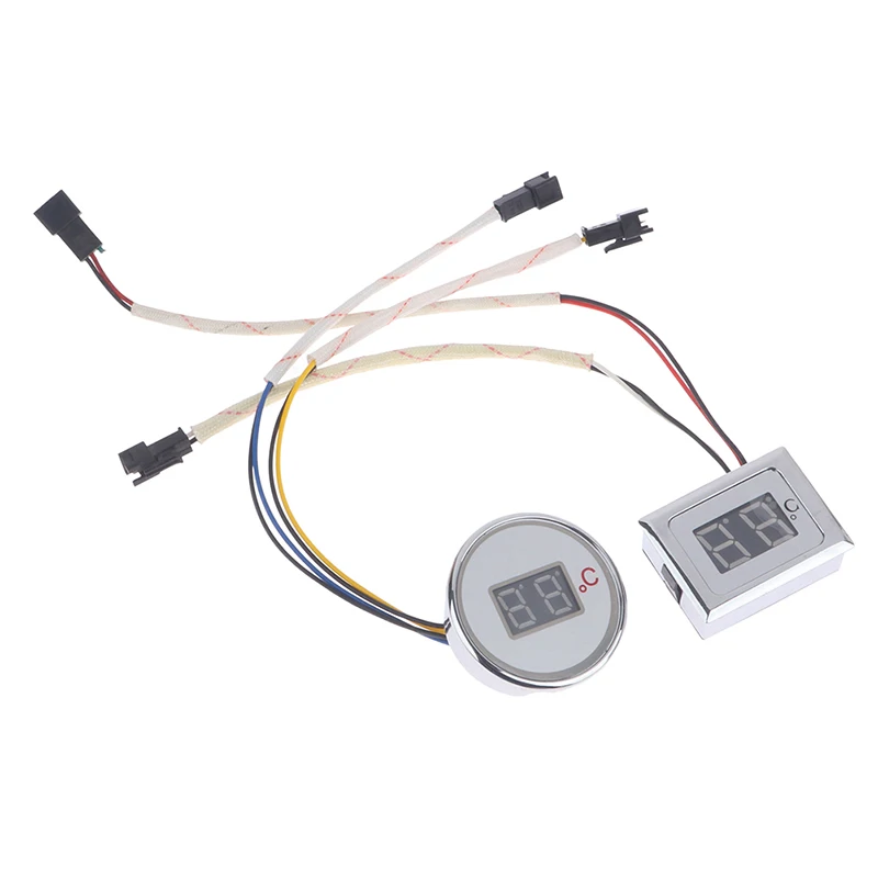 1Pc Natural Gas Water Heater Temperature Display Digital Display 88 Square Display Meter Temperature Display Accessories