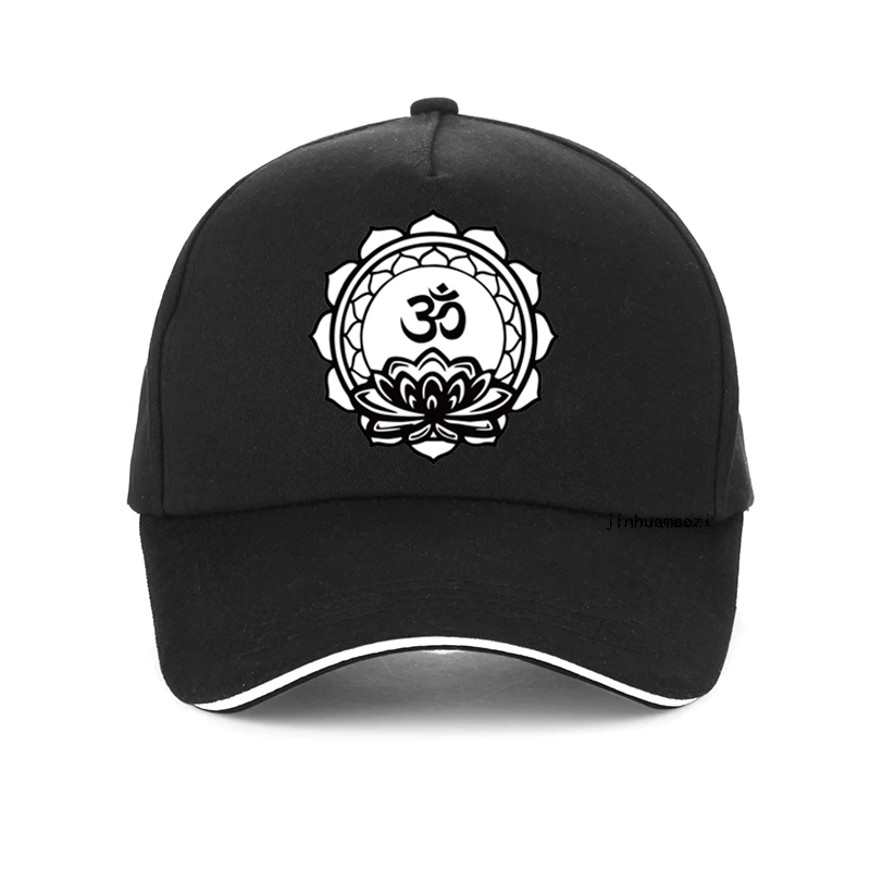 

Om Yoga Lotus Flower women hat Religious Buddha Mandala Meditation Spiritual Indian Baseball cap Buddhist Lotus Meditation hat