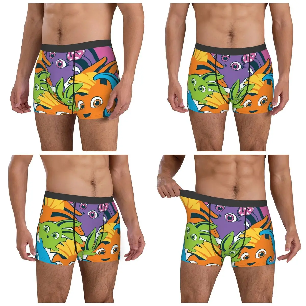 الملاكم السراويل السراويل مشمس الأرانب سراويل الرجال ملابس داخلية مريحة لهدايا صديقها رجل أوم