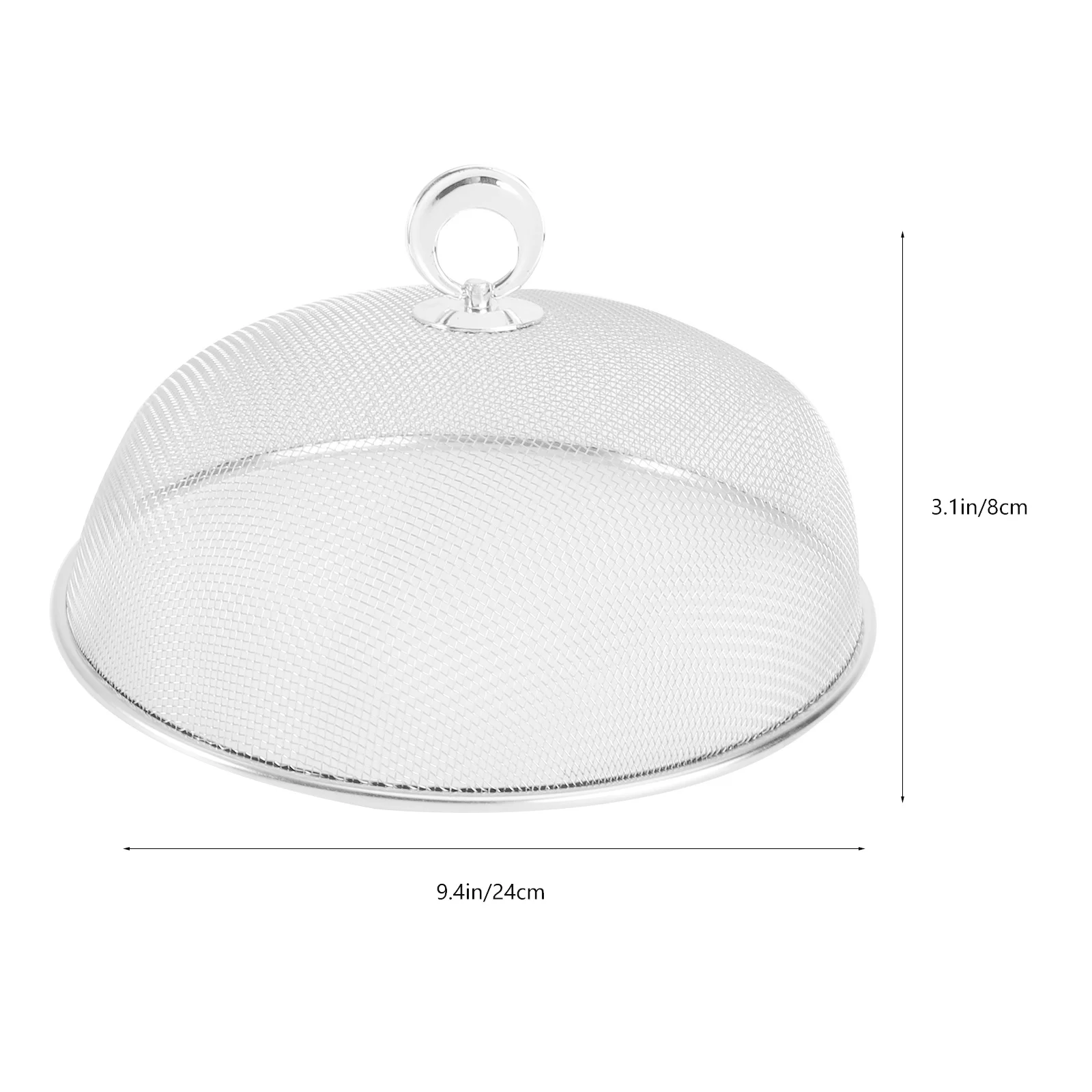 1 قطعة غطاء للطعام من الفولاذ المقاوم للصدأ خيمة قبة مستديرة قابلة للطي للمنزل الشواء التخييم نزهة استخدام غطاء طعام من الفولاذ المقاوم للصدأ
