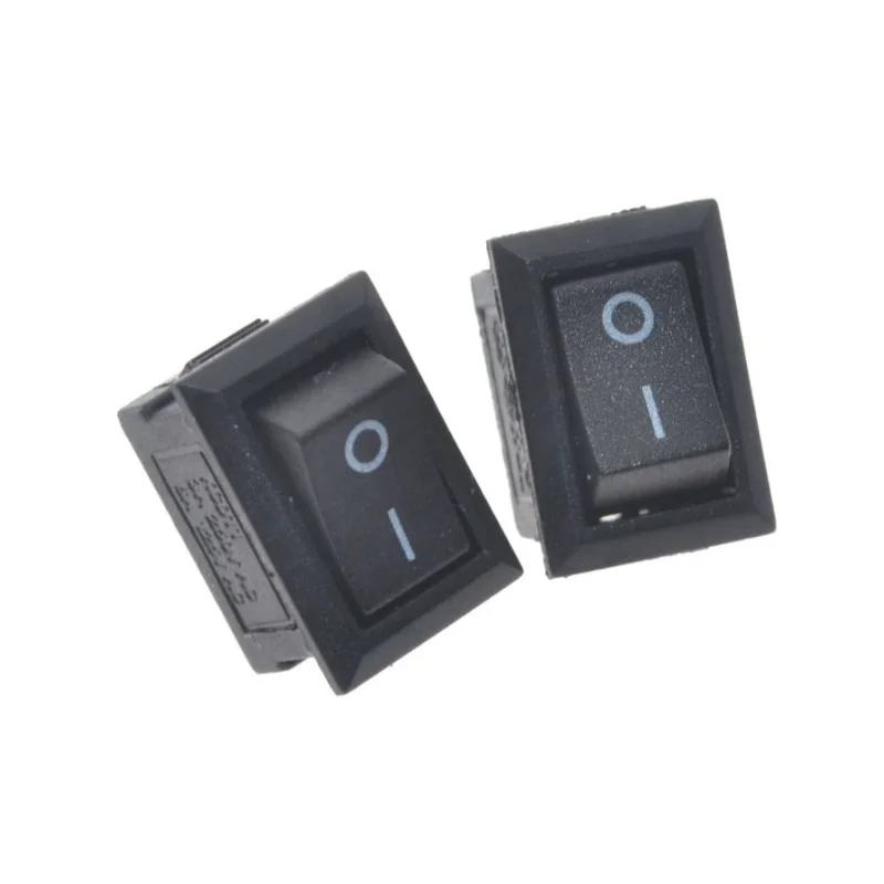 On and Off Rocker Switch for Car Dash, Boat, Panel, Truck, RV, ATV, Home, SPST, 2Pin, 3A, 250V, 10Pcs Lot, 10x 15mm