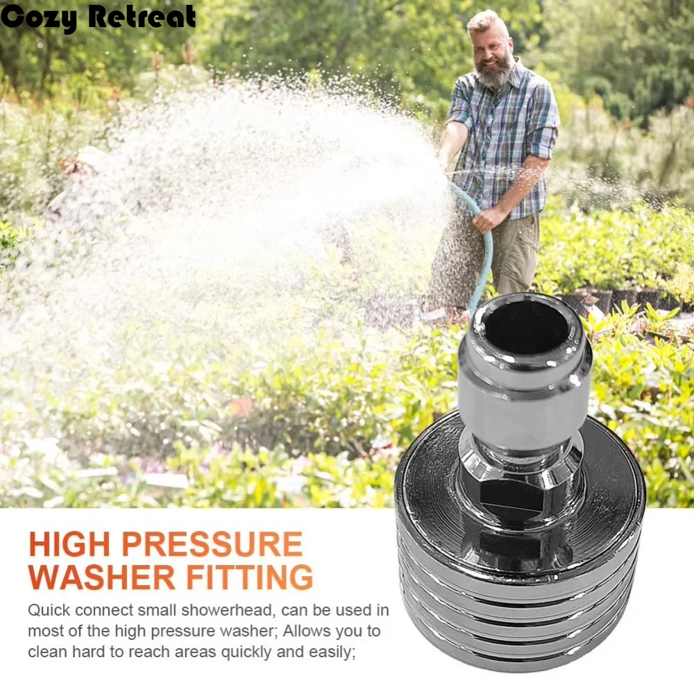 

Stainless Steel Water nozzle 1/4 Quick Connect Metal Shower Head 0.3/0.4/0.5mm Small Flower Pressure Washer Nozzle Car Wash