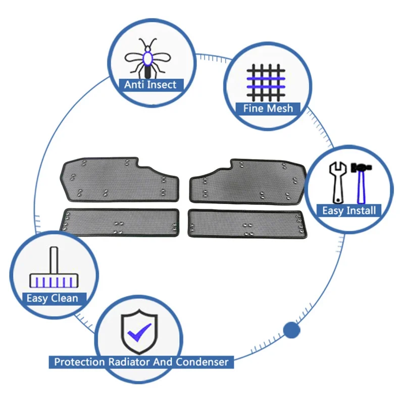 For Haval Jolion 2021 2024 Car Front Center Grille Screening Mesh Insert Net Accessories Protective Radiator Anti Pest Debris