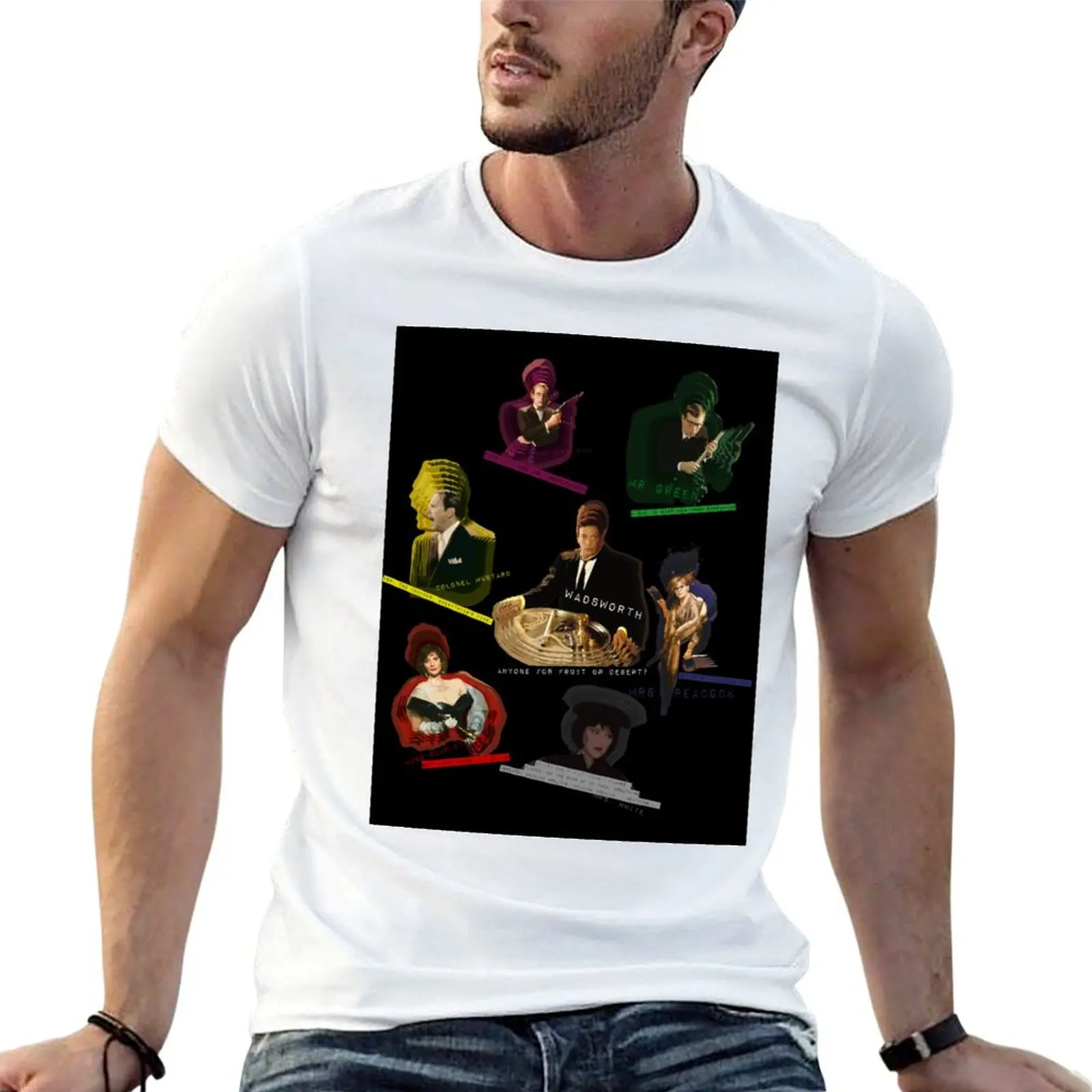 T-shirt Clue Movie pour le travail en extérieur, haut à manches courtes