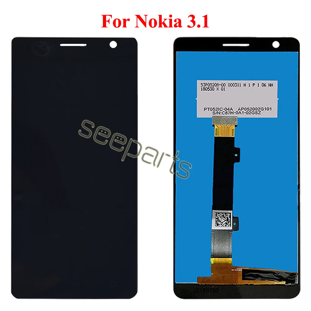 For Nokia 3.1 Plus LCD Display With Touch Screen 3.1 LCD TA-1049 For Nokia 3 Display TA-1032 TA-1020 Screen 3.1Plus TA-1118 LCD