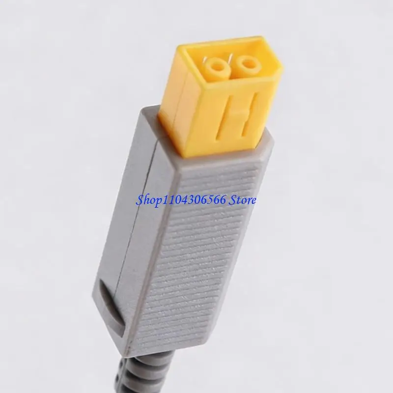 02DD 12cm Short Type C Female To WiiU Power Cable With Blue LED For Compact Gaming Setups