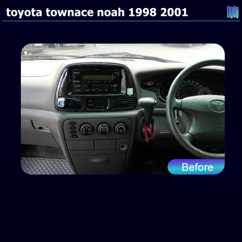 AI VOICE Aroadivox Android car radio for  toyota townace noah 1998 2001 GPS Navigation video Multimedia Player tape recorder