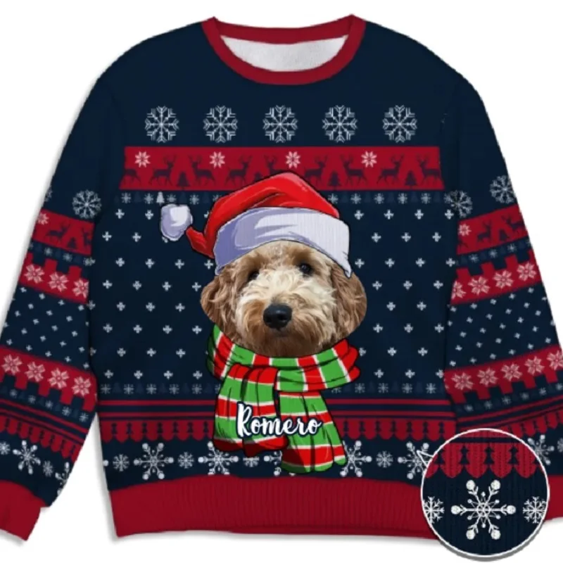 Lustige 3D-Druck Katze Pullover Männer Frauen hässliche Weihnachten Pullover Pullover Tops Urlaub Party Pullover Hoodie Sweatshirt große Größe – Detail 8