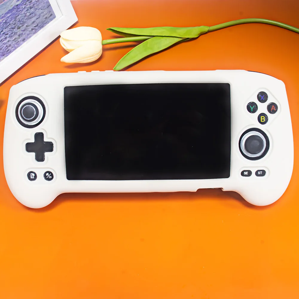 Non-slip Silicone Soft Protective Cover Shell For ANBERNIC RG556 Handheld Game Console Full Protector Skin Case Accessories