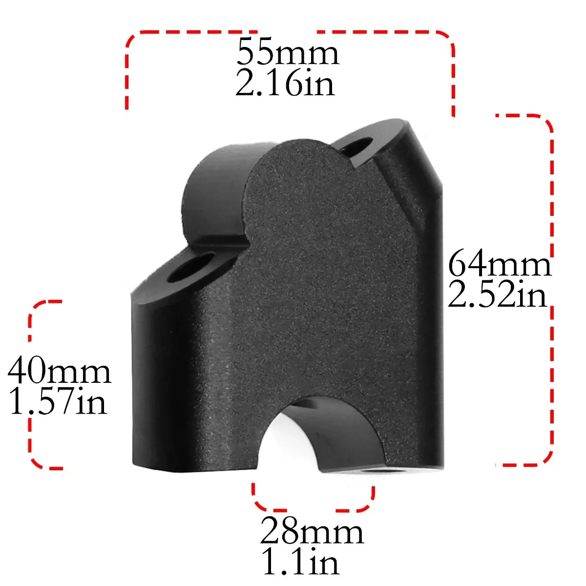 Motocycle CNC 28mm Handlebar Riser Clamp Mounts for suzuki v-storm dl 250 650 650xt 1000