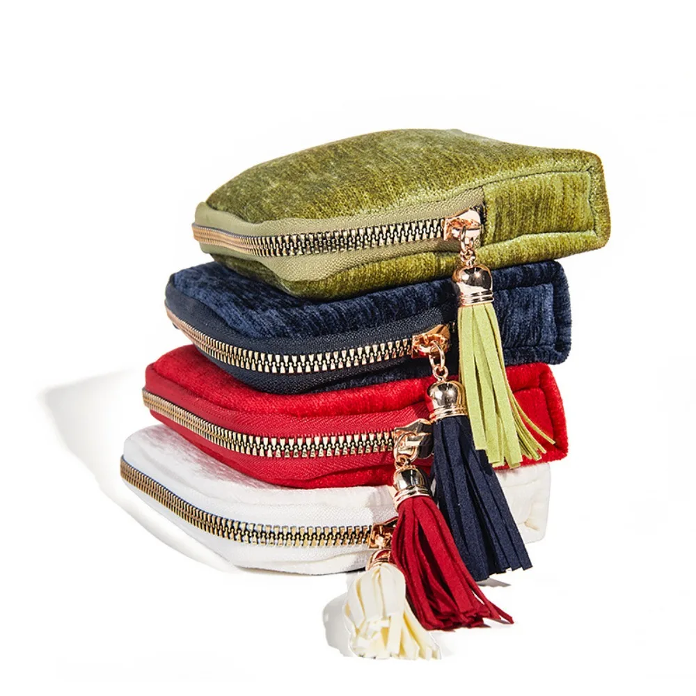 

Exquisite Jewelry Storage Bag Jewelry Display Ring Pendant Tassel Zipper Jewelry Bag Portable Bracelet Jewelry Organizer Gift