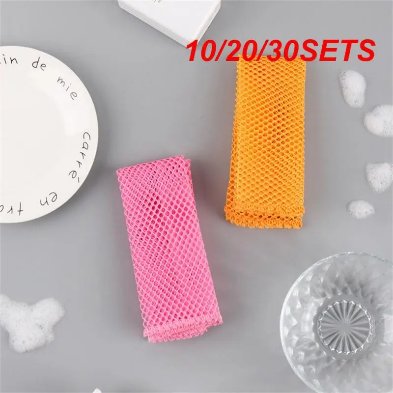 10/20/30SETS Rapid Scourer Mesh Washing Cloths Screen Cleaning Wipes Car Cleaning Cloth