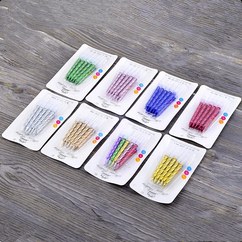 Picture 5: 10 PCS Birthday Thread Candle Children's Creative Baking Party Cake Decoration One Year Net Red Digital Colorful Pencil