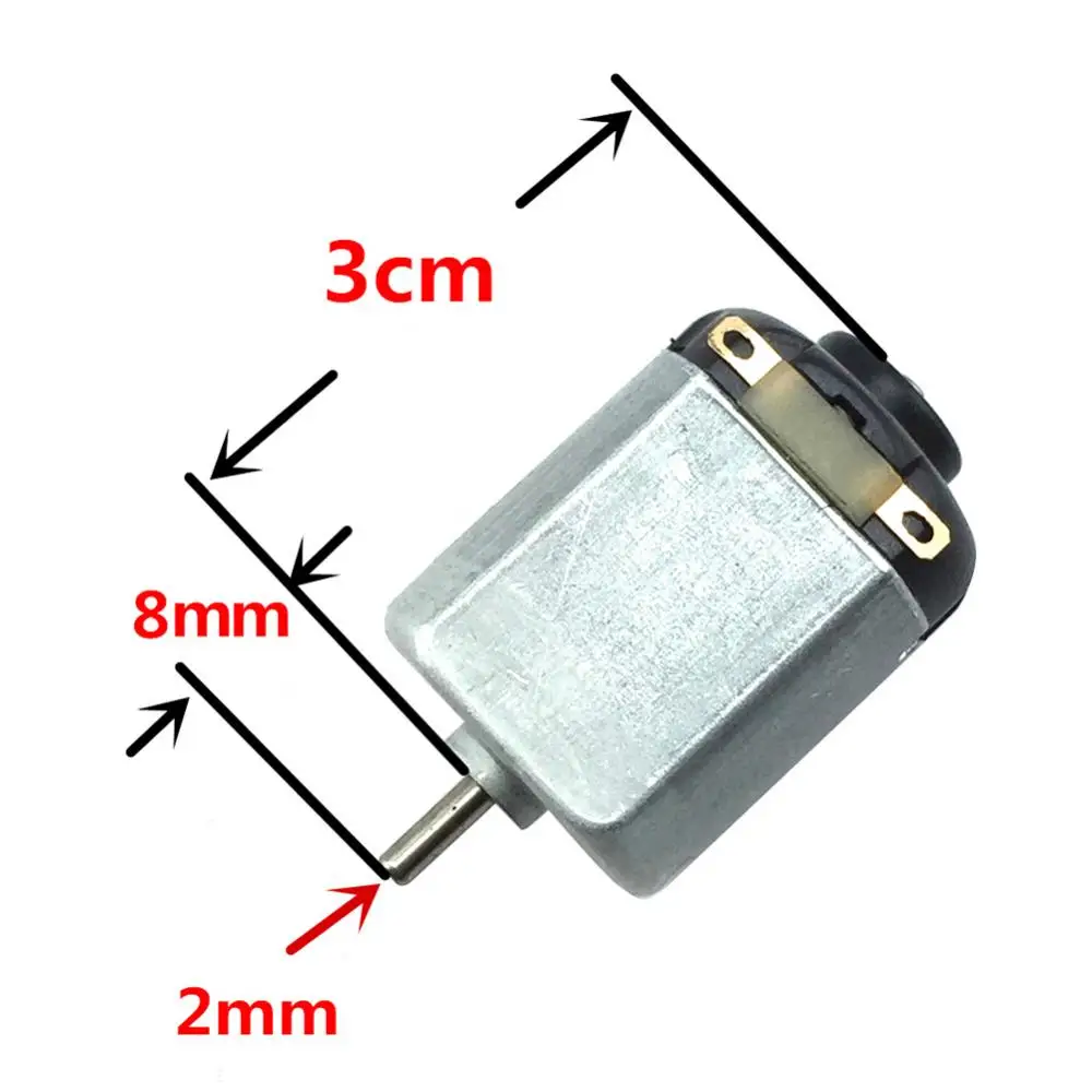 3V 1.8W 14500RPM High Speed Mini Micro DC Motor For DIY Toys Hobbies Smart Car DIY Kit Four Wheel Drive Car Boat Engine Model