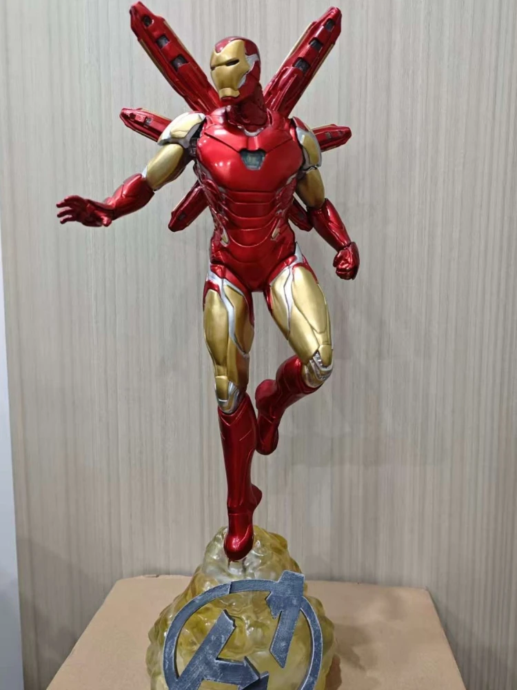Iron Man Groot Formaat Light-Up Anime Figuur Model Standbeeld Collectie Desktop Decoratie Ornament Speelgoed Geschenken - afbeelding 2