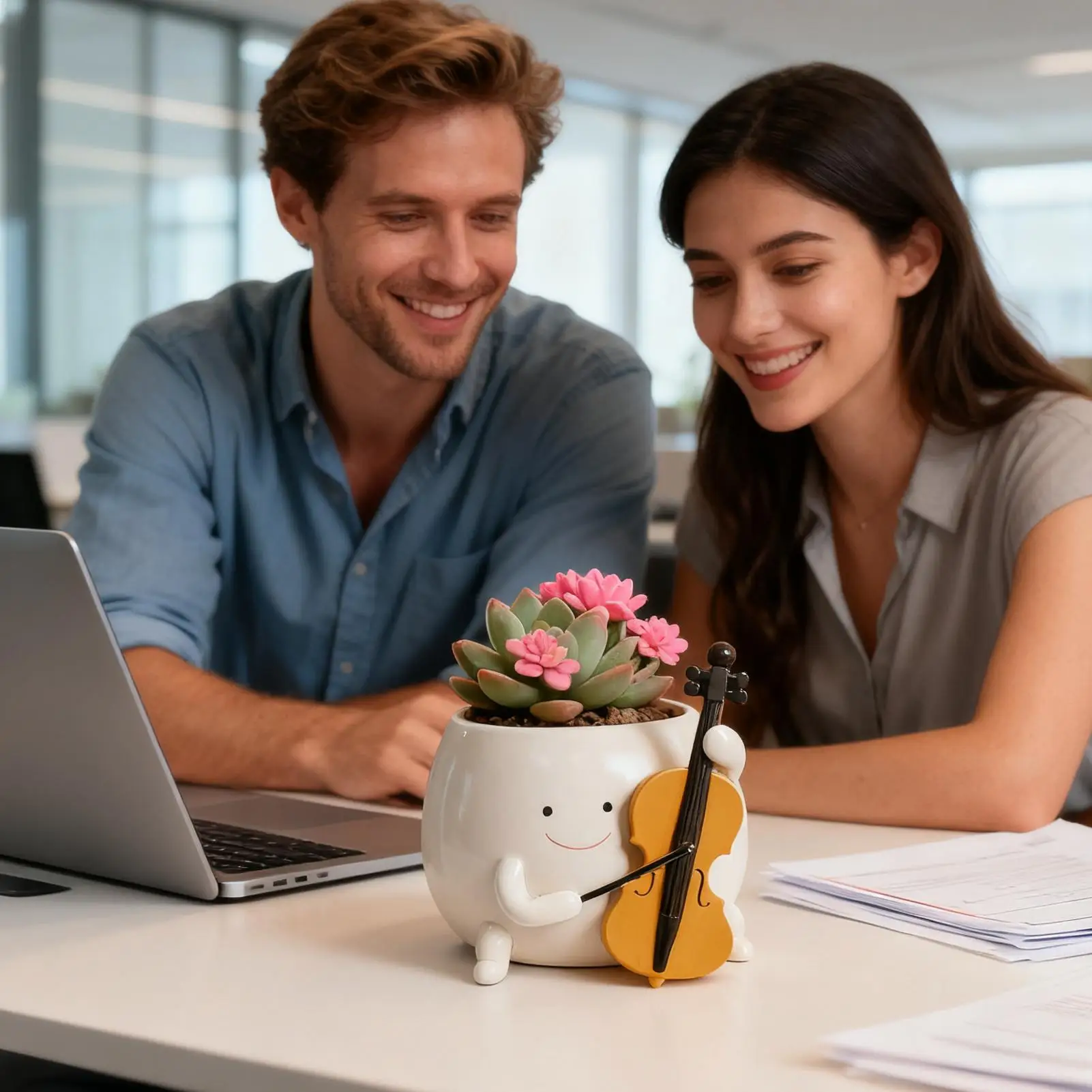 

Flower Pots Funny Smiling Face Flowerpot Desk Decoration Smiling Plant Pot For Desktop Windowsill Bedroom Living Room Apartment